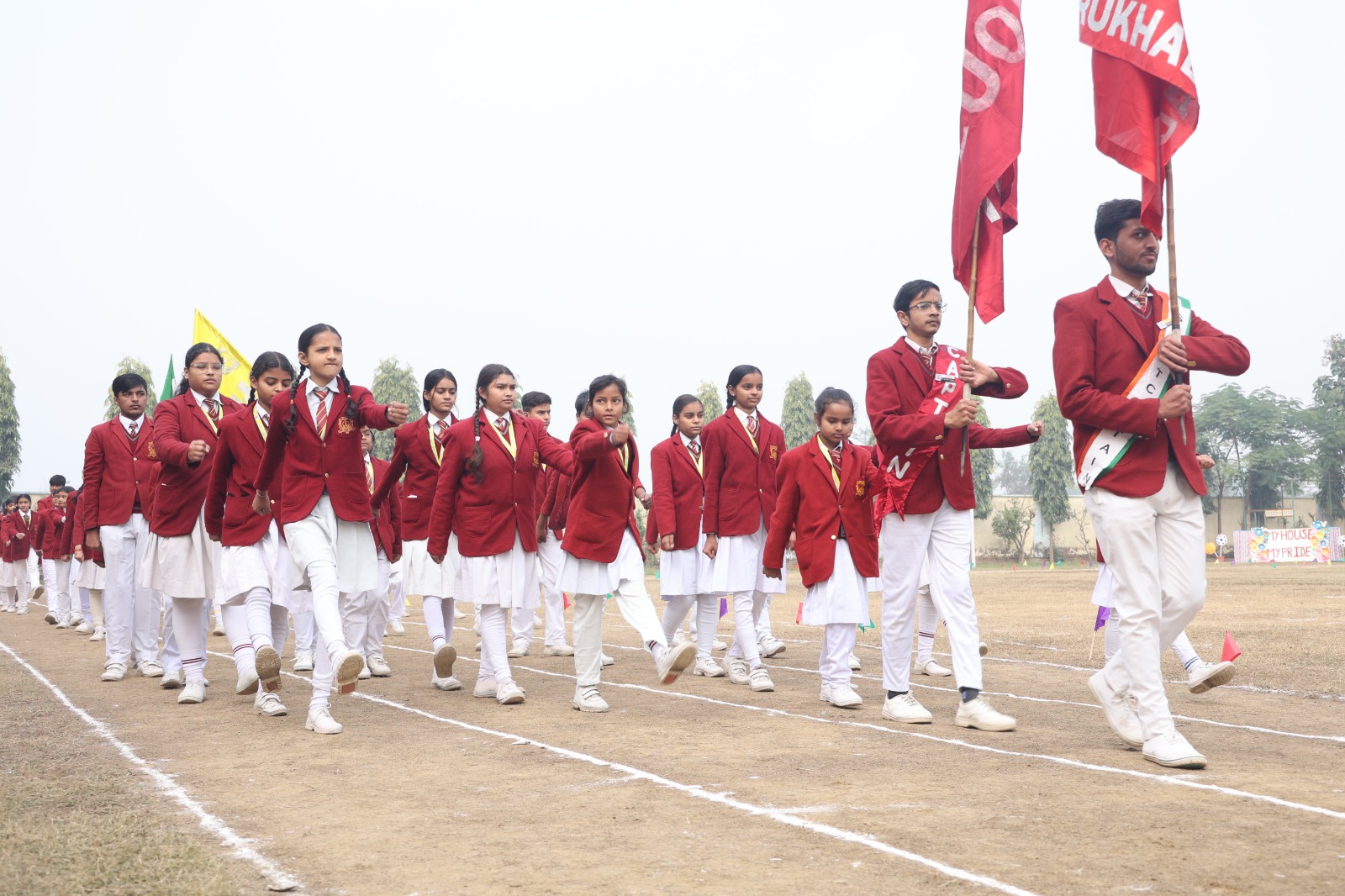 Marching ahead to win...